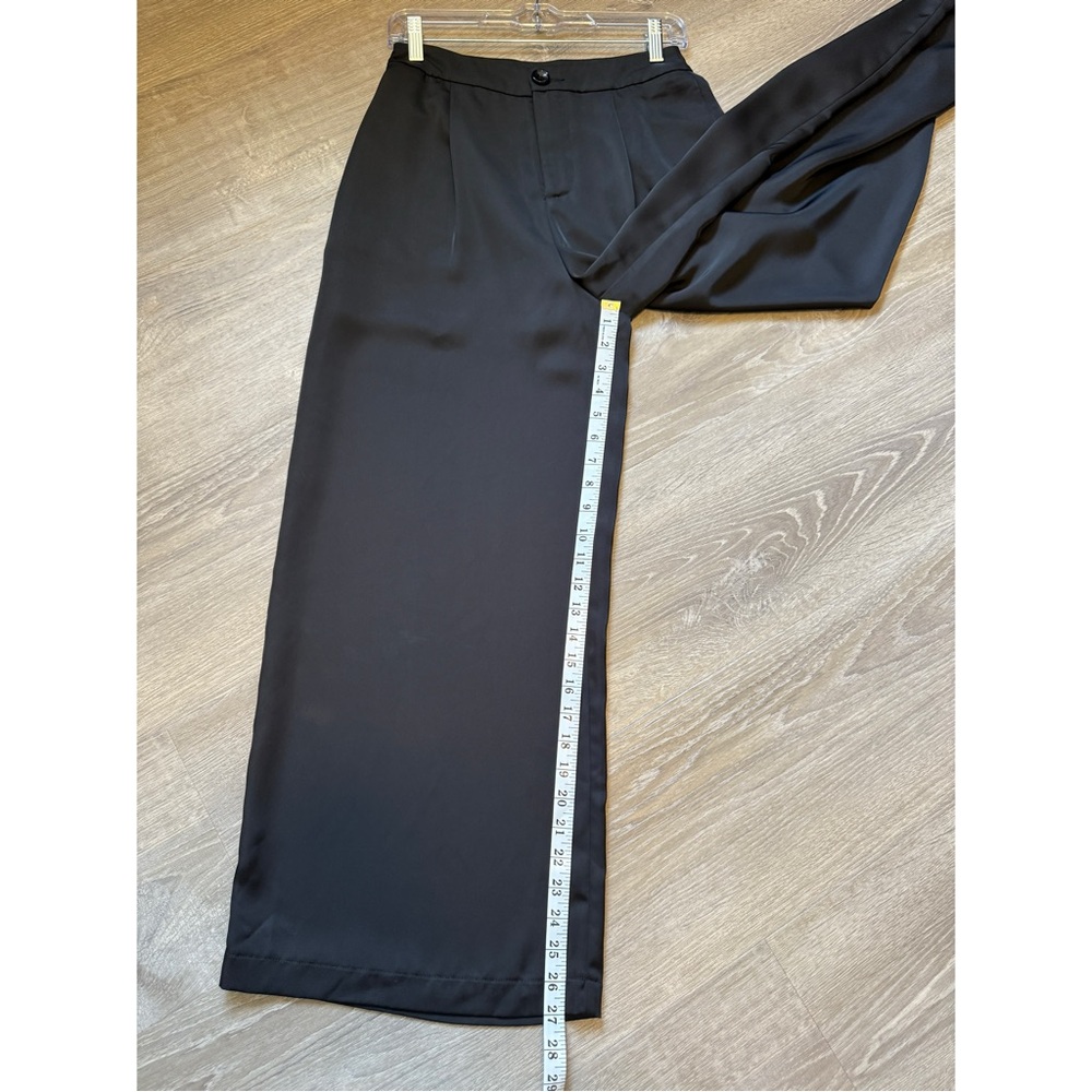OSMOSE ~Black Wide-Leg Pants~Size M - Picture 8 of 14